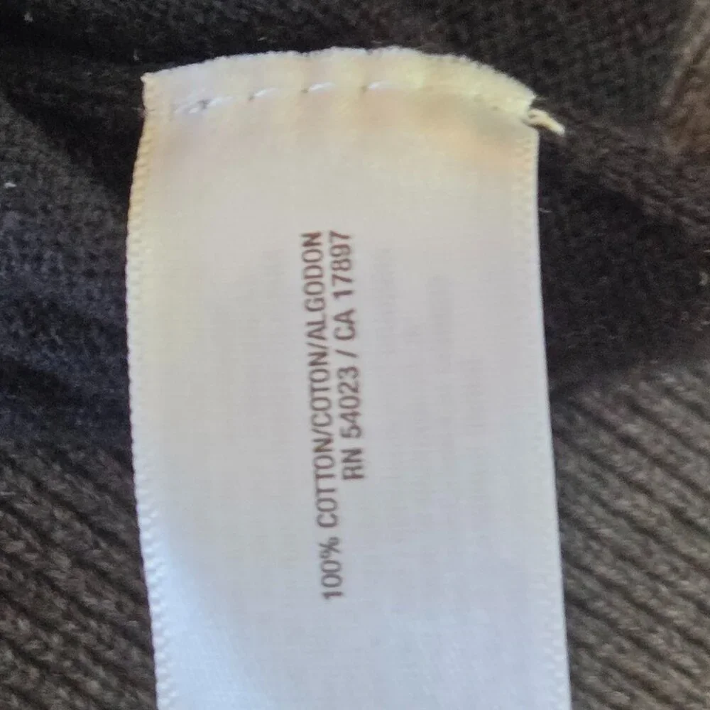 Old Navy Men’s Rugby Black/Dark Gray Stripe V-Neck Sweater, XL